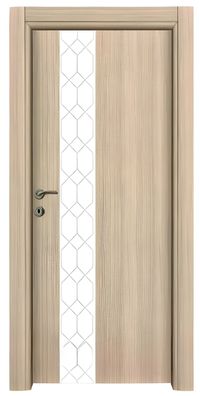 Hellbraune Designer Wohnungstüren PVC-Beschichtung Edle Haustüren