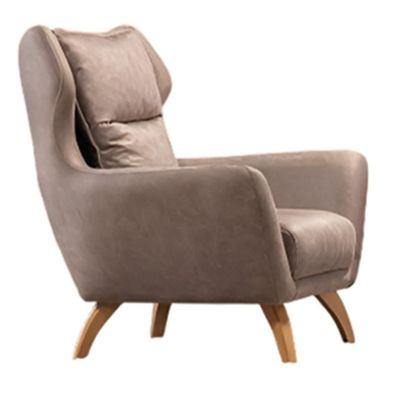 Exklusiver Stoffsessel Beiger Textilsessel Wohnzimmer Einsitzer
