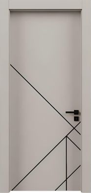 Edle Graue Einzeltür Designer Wohnungstüren Hochwertige Hoteltüren