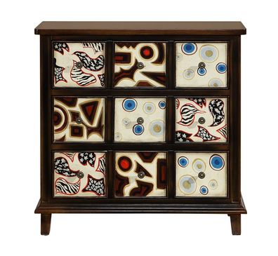 Designer Kommode Anrichte Low Board Schrank Wohn Zimmer Regal Luxus Holz neu