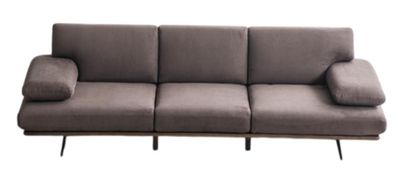 Wohnzimmer Graues Polstersofa Stilvolle Stoffsofas 4-Sitzer Couch