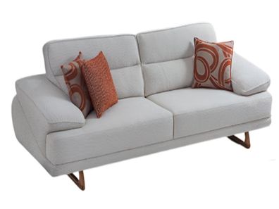 Stilvolles Polstersofa Designer Wohnzimmer 3-Sitzer Textilcouch