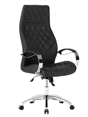 Schwarzer Drehstuhl Designer Arbeitszimmer Sessel Armlehnensessel