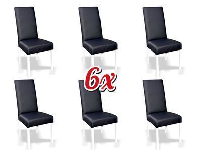 Garnitur 6x Lehnstuhl Stühle Gruppen Stuhlgruppe Komplette Garnitur Esszimmer