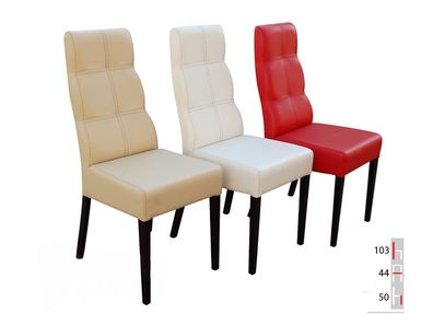 Massivholz STUHL Esszimmerstuhl Designer LEDER STUHL STÜHLE Esszimmerstühle K63