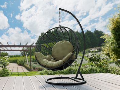 Hängesessel Floressa Hängestuhl mit Gestell Hängekorb Hängeschaukel Gartenmöbel M24