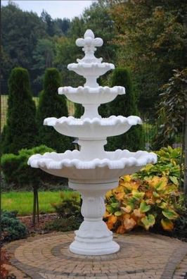 Springbrunnen Garten Teich Brunnen 224cm Steinbrunnen Gartenbrunnen Fontaine Neu