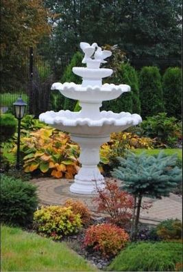 Springbrunnen Garten Teich Brunnen 175cm Steinbrunnen Gartenbrunnen Fontaine Neu
