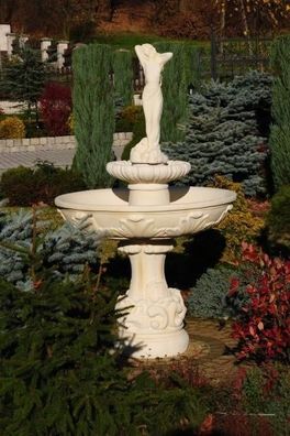 Springbrunnen Froschbrunnen Brunnen 165cm Steinbrunnen Gartenbrunnen Fontaine