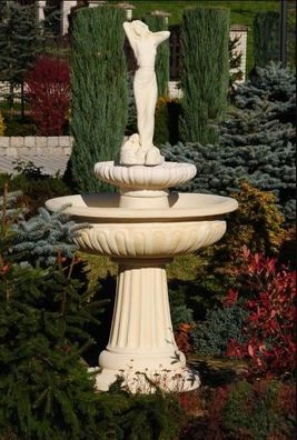 Zierbrunnen Springbrunnen 174cm Skulptur Brunnen Deko Garten Fontaine Teich Neu