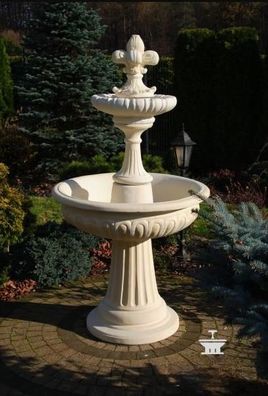 Springbrunnen Garten Teich Brunnen 173cm Steinbrunnen Gartenbrunnen Fontaine Neu