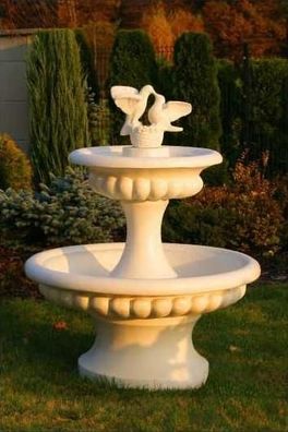 Zierbrunnen Springbrunnen Skulptur 138cm Brunnen Deko Garten Fontaine Teich Neu
