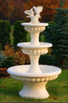 Zierbrunnen Springbrunnen Skulptur Brunnen Deko 186cm Garten Fontaine Teich Neu