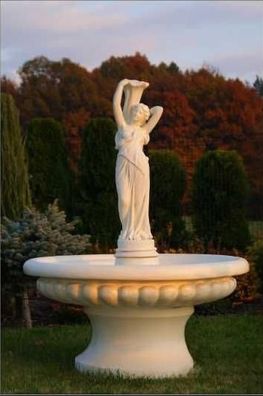 Zierbrunnen Springbrunnen Figur 164cm Brunnen Dekoration Garten Fontaine Teich