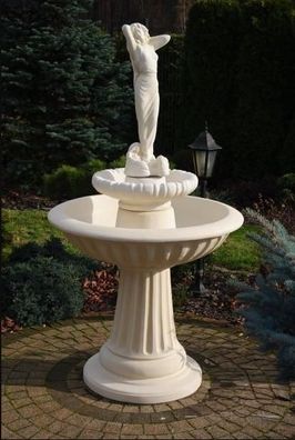 Zierbrunnen Springbrunnen Skulptur Brunnen Garten Fontaine Teich Neu Deko 172cm