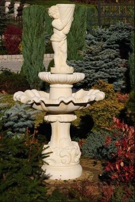 Springbrunnen Garten Teich Brunnen Steinbrunnen Gartenbrunnen Stein Fontaine