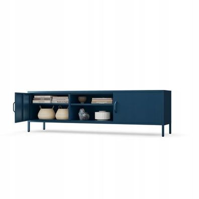 Fernsehschrank Rosaria TV Schrank TV Board für Wohnzimmer 170x50x40 cm Dunkelblau