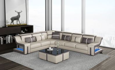 Ecksofa Sofa Couch Polster L-Form Wohnlandschaft Sitzgarnitur Sofas Garnituren