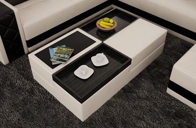 Coffee Table Tray And Modern Living Room Sofa Real Wooden Black Plus White New