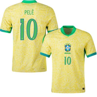 Brasilien Fußball Trikot 2024-2025 Heimtrikot Pelé 10 Herren