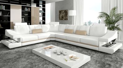 Ledersofa Ecksofa Couch Designer Polster Eckgarnitur Sofa Couchen Sofas Leder