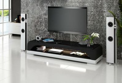 tv Sideboard Leather luxury Tables Lowboard Television side tables lowboard new