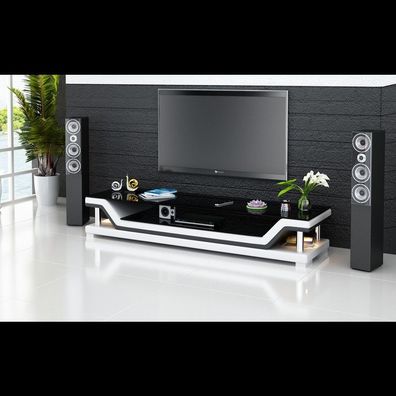 luxury tv Sideboard Tables Lowboard Television side tables lowboard new Leather