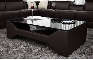 Leather Tables Glass Black Wood Classic Luxury Designer Coffee Sofa Living Room