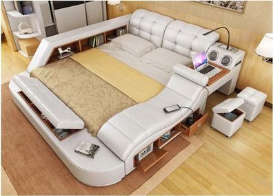 Beds Multifunctional Safe Heat Lounger USB Sound Double Hotel Beds New Modern