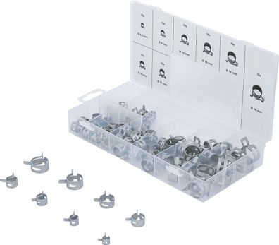 BGS Federband-Schlauchschellen-Sortiment | 80-tlg