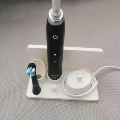 Stand Halterung Passend Für Oral B IO 2-6 Doppelset weiß rechts