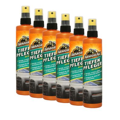 6x ARMOR ALL Auto Cockpit Kunststoff Reiniger Tiefenpfleger seidenmatt 300 ml
