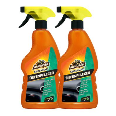 2x ARMOR ALL Auto Cockpit Kunststoff Reiniger Tiefenpfleger seidenmatt 500 ml