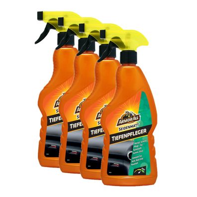 4x ARMOR ALL Auto Cockpit Kunststoff Reiniger Tiefenpfleger seidenmatt 500 ml