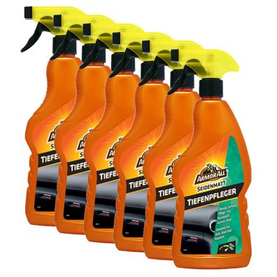 6x ARMOR ALL Auto Cockpit Kunststoff Reiniger Tiefenpfleger seidenmatt 500 ml