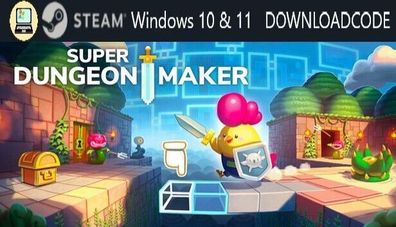NEU PC Computer Spiel Super Dungeon Maker für Windows 10 11 STEAM Download Code
