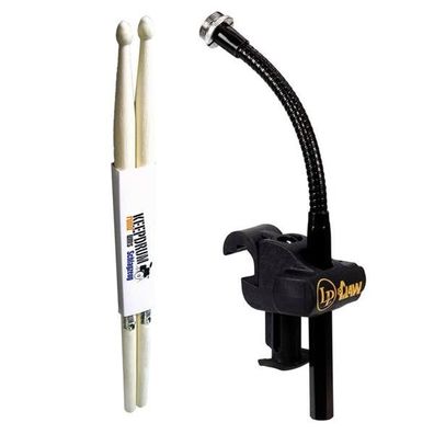 LP Latin Percussion LP591A EZ Mikrofon Halterung mit Schlagzeugstöcken