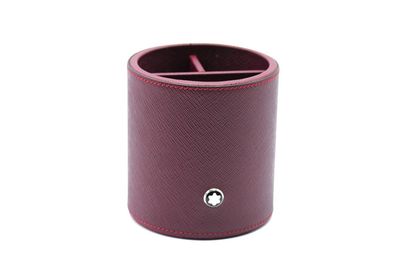 Montblanc Runder Stifthalter / Desk Accessories / Bordeaux / Id. 134685 / NEU