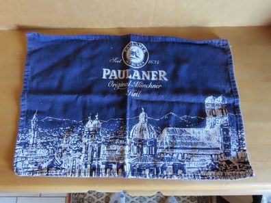 Platzdeckchen kleines Handtuch blau Paulaner Hell ca. 39,7x 26cm