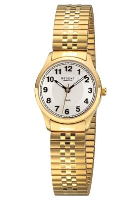 Regent BA-886 Damenuhr mit Zugband Goldfarben