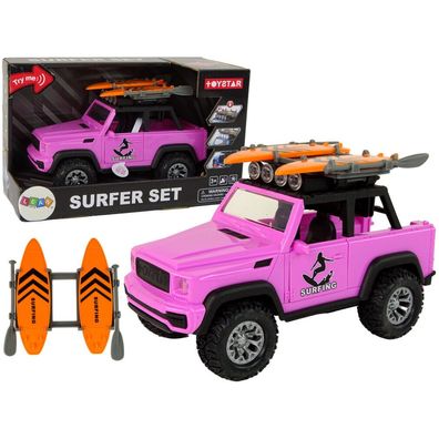 Geländewagen 1:14 Friktion Drive Pink Surfing