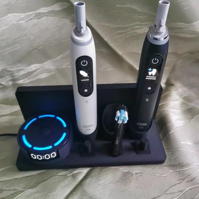 Stand Halterung Passend Für Oral B IO 10 Dreierset schwarz links