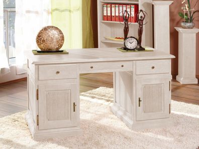 Schreibtisch Computertisch Bürotisch Duett Pinie massiv