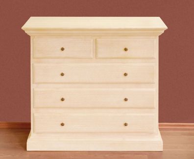 Kommode Sideboard Duett B 101 H 88 cm 5 Schubladen Pinie massiv