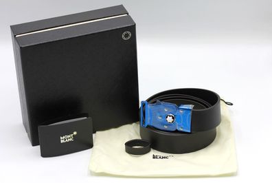 Montblanc M Lock 4810 Gürtel aus Leder / Braun / 120 cm / Id 131170 / NEU & OVP