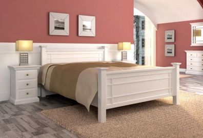 Bett Massivholz Duett 160 x 200 cm Pinie lipizano