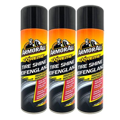 3x Armor All Extreme Auto Reifenglanz Reifenreiniger Reifen Reiniger Hochglanz
