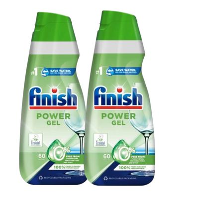 Finish 0% Power Geschirrspülgel 2x900ml