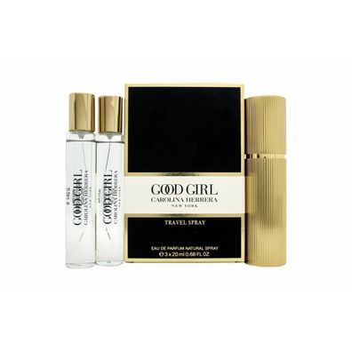 Carolina Herrera Good Girl Gift Set 1 x 20ml EDP Travel Spray + 2 x 20ml EDP Refills