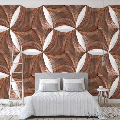 Luxus 3D Fototapete Geometrisch Abstrakt Wandbild Vlies Tapete 7227